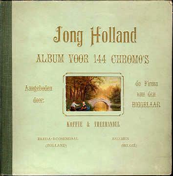 Jong Holland. 1905 e.v. Jong Holland is de eerste Nederlandse reeks reclamechromo s, uitgegeven door S. Duits & Co. Reclameartikelen in Dordrecht.
