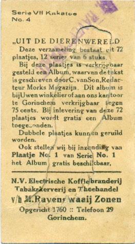 Bouma, Meelfabriek en Grutterij, Sneek, waarschijnlijk door Drukkerij Torenlaan, die meerdere albums voor concurrent Wouda gemaakt heeft.