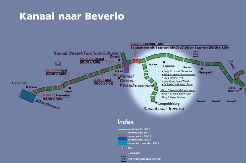 1 Brug 1 Lommel Blauwe Kei 2 Brug 2 Lommel Stevensvennen 3 Brug Lommel N71 4 Spoorbrug Balen Wezel 5 Privèbrug N.