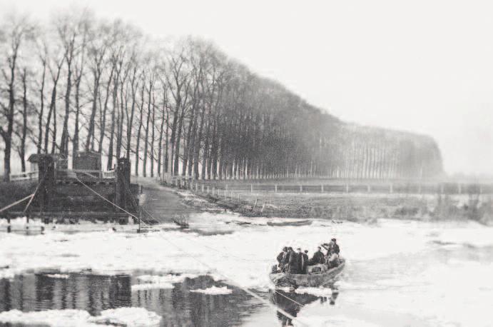 De ijsgang op de IJssel en Oude IJssel in de jaren dertig bij Doesburg was volop in beeld tijdens de drukbezochte avonden met de historische films van dokter Kuiper.