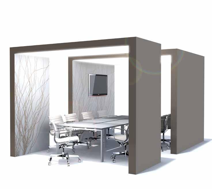 Whisper Box De unieke oplossing voor het creëren van informele ruimtes voor vergaderen, brainstormen en bijvoorbeeld klantontvangst. Rust en ruimte.