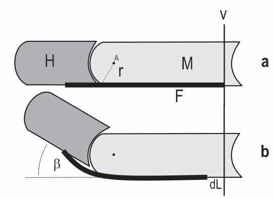 Deze relatie wordt beschreven in de formule: r h dl = π 180 waarin: dl = toename van de lengte π = 3.