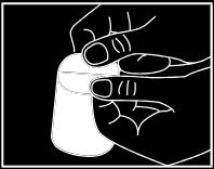 Instructies voor gebruik Belangrijk: de orodispergeerbare film niet met natte handen aanraken!