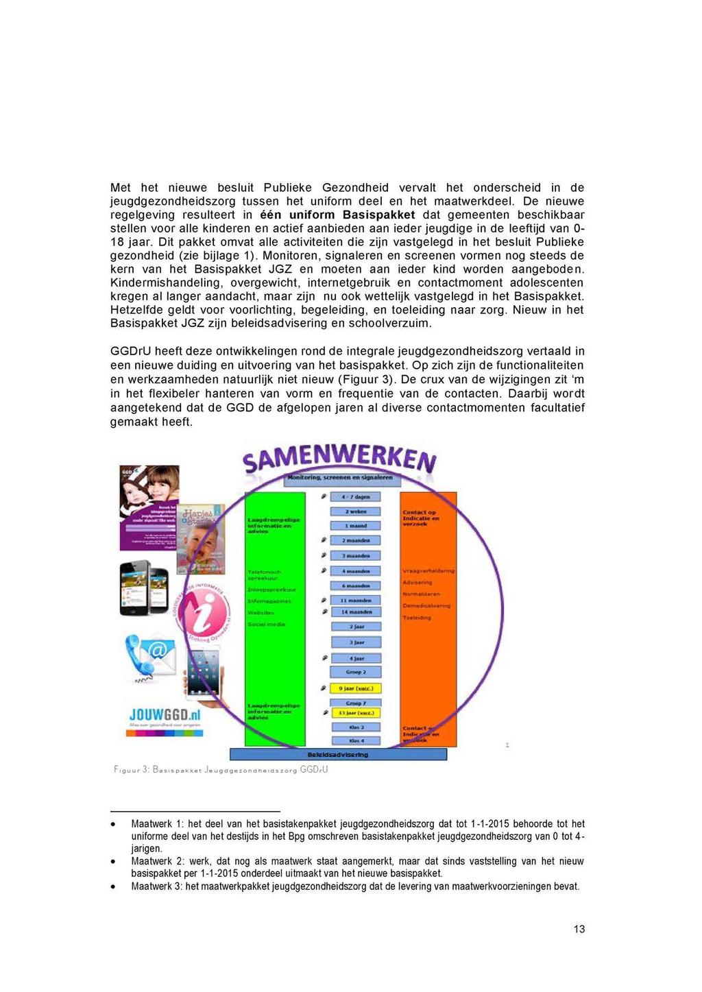 Met het nieuwe besluit Publieke Gezondheid vervalt het onderscheid in de jeugdgezondheidszorg tussen het uniform deel en het maatwerkdeel.