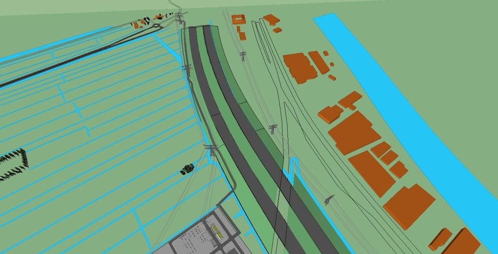 Afbeelding 10 Toegangsweg Landschappelijke inpassing Voor de inpassing van het transformatorstation Breukelen Kortrijk is een landschapsplan opgesteld [Landschapsplan 380-150 kv station Breukelen