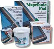 Mapefonic Glue - Acryllijm in waterige dispersie voor het aanbrengen van Mapefonic Pad. Emmers: 4 stuks van 5 kg. N.B. Vorstvrij bewaren.