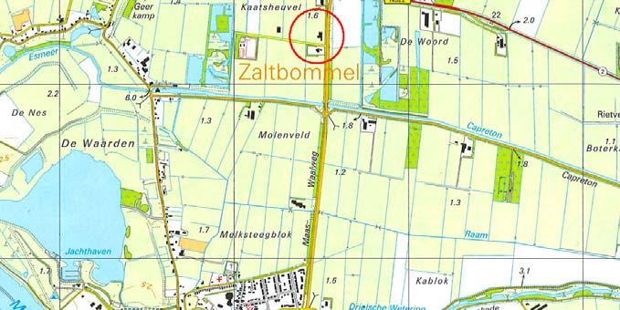zuiden van de kern Zuilichem. De Schout sluit aan op de Maas-Waalweg.
