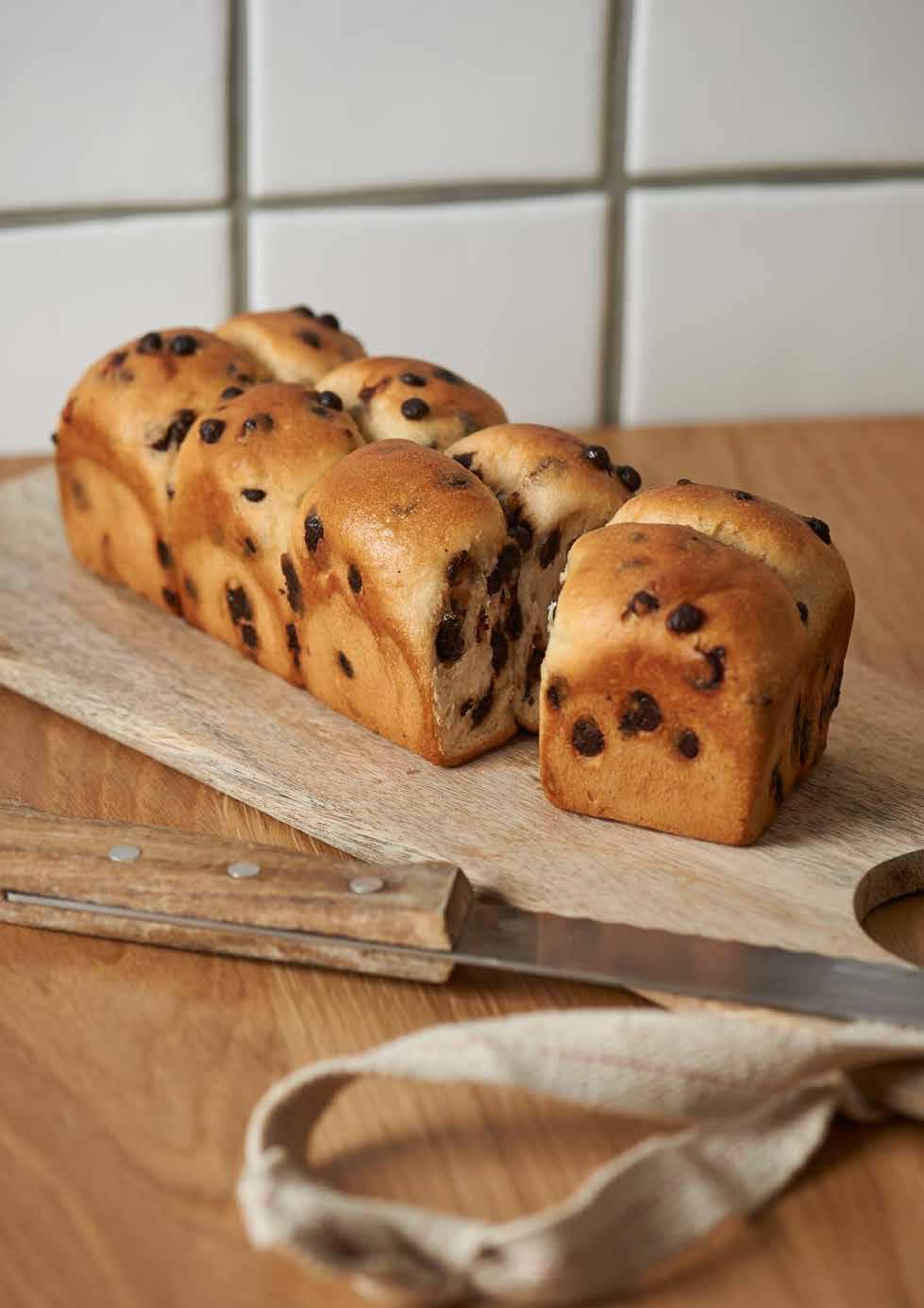 Brioche au chocolat Uitkomst: ca. 19 stuks 4.000 gram Tarwebloem 100% 1.