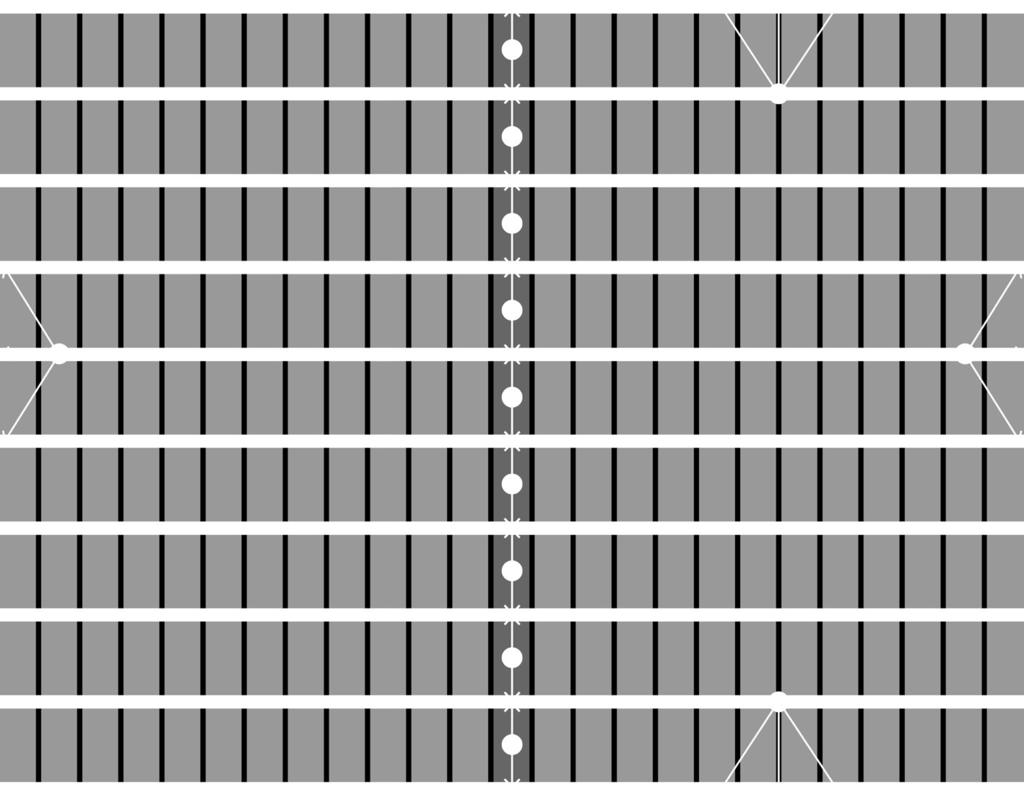 .. Voorbeeld : vlonder 3,00 x 4,00 meter (lxb) in de breedte gelegd, geen gebruik van zaagafval, geen naden De breedte is 4,00 meter, gedeeld door planken van 5 cm + 0,5 cm ruimte voor de naad en