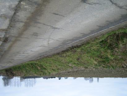 60). Deze lage bedekkingsgraad was waarschijnlijk één van de oorzaken van de geulvorming en depositie op perceel 73548 (Foto 4.61). Aan de zijde van de Holstraat was het talud er doorbroken.