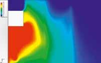 Daar het een zeer grote garage uit een reeks identieke elementen betrof, ook wat betreft de ventilatiestromingen, is in overleg besloten slechts één element te simuleren.