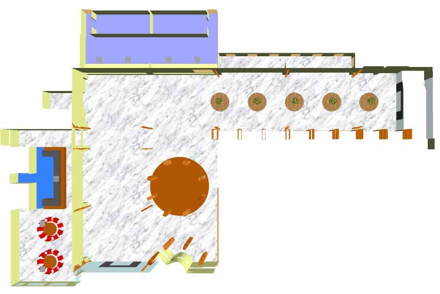 Technische installatie / Bouwkundig Plafondroosters met radiatoren Geactiveerde