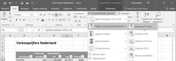 Hoofdstuk 4 Voorwaardelijke opmaak en aanpassen voor anderen 103 De