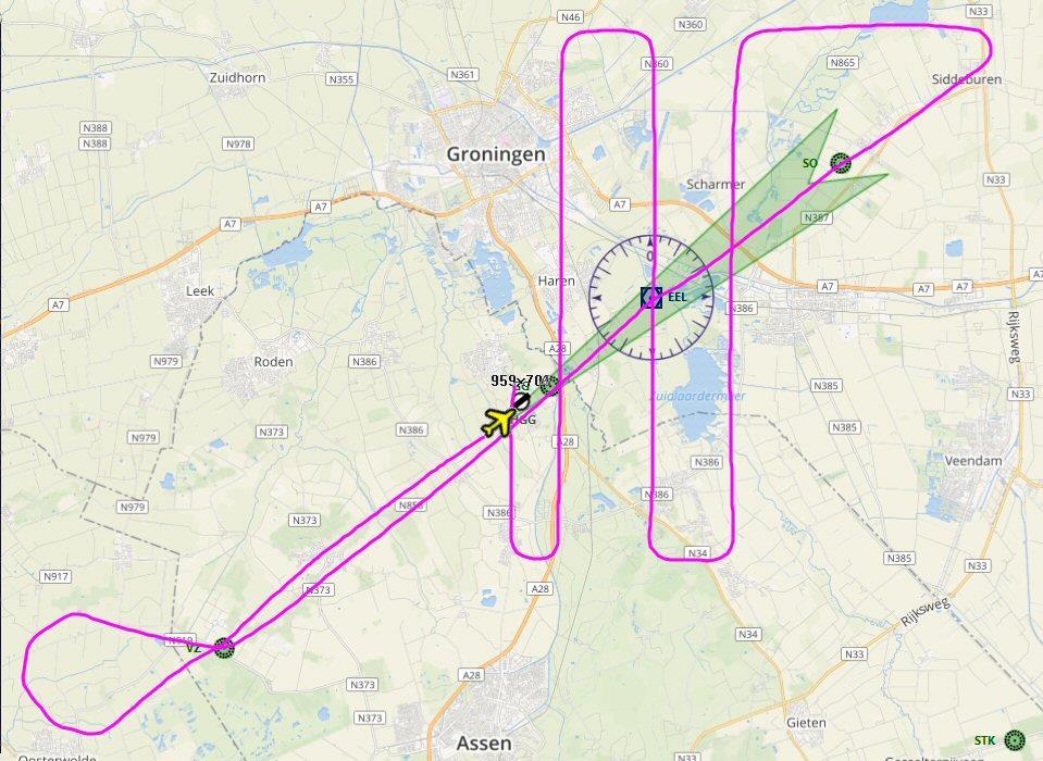 Demo vlucht voor VOR en NDB