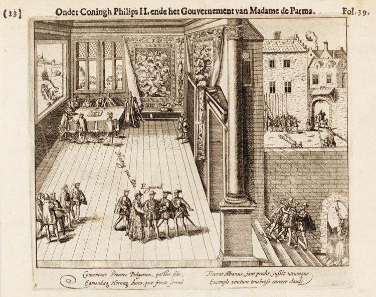 Koning Philips slaat terug Het antwoord van koning Philips op dit alles was niet mis te verstaan: op 1 december 1566 kreeg de hertog van Alva bevel met een troepenmacht op te rukken naar de