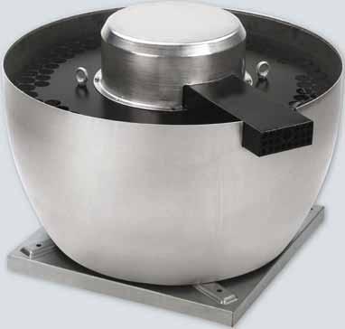 ONTINU Uitvoering types 450 tot 630 Kanaal voor afkoeling Reeks centrifugal dakventilatoren voor rookgasafzuiging,