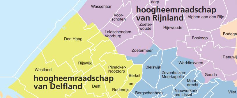 De sluis vormt de scheiding tussen de boezems van de hoogheemraadschappen Delfland en Rijnland (Figuur 37). De sluis is eigendom van de provincie Zuid-Holland en wordt ook door de provincie beheerd.