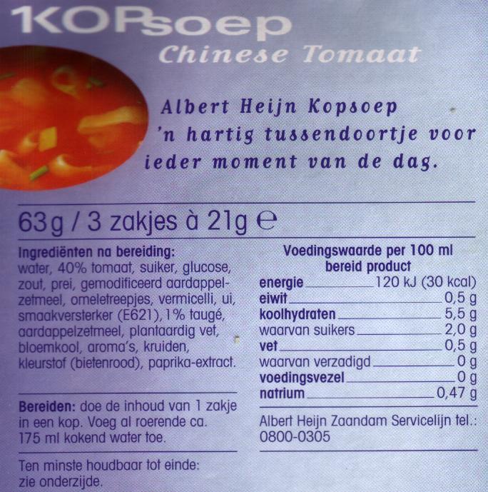 1) Koop je soms producten van Alpro Soja?