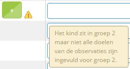 Houd de muisaanwijzer boven het icoon voor de betekenis van het