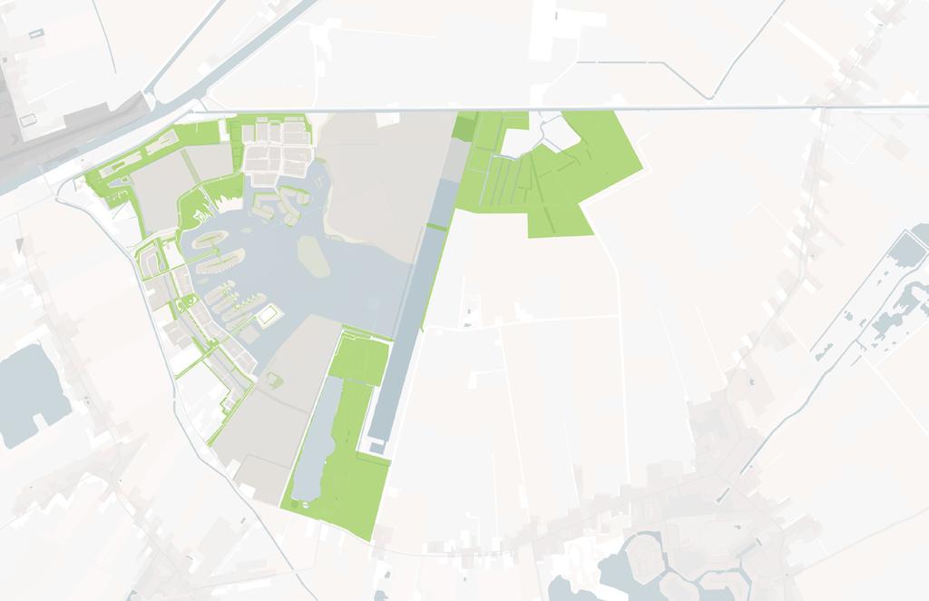 18 Woonsferen Drie karakters: groen, dorp en water Het principe van Meerstad is het aansluiten op- en verrijken van bestaande groene en blauwe kwaliteiten.