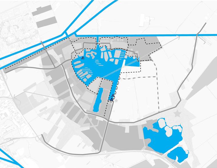 Programmatisch Kaderplan Meerstad 31 Dichtheden Natuur Recreatie Hoogspanning Meerstad kent een grote variatie aan woonsferen. De basis wordt gevormd door de karakters; groen, dorp en water.