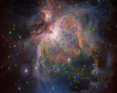 Rob Walrecht Robs Nieuwsbrief Orionnevel Bewijs voor drie geboortegolven Nieuwe waarnemingen met de VLT Survey Telescope (VST) van de ESO tonen aan dat er drie verschillende populaties aan jonge