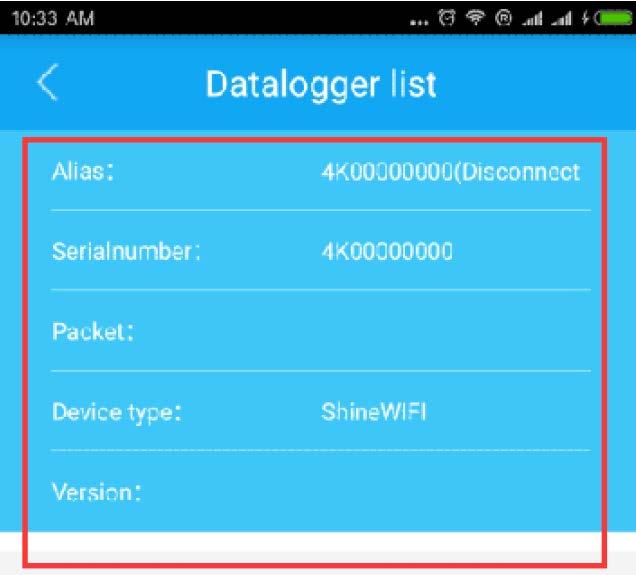 venster. U krijgt dan de Datalogger list te zien zoals in fig. 7.