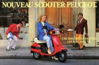 1985 Peugeot Scooters lanceert de eerste plasticbody tweewielers.