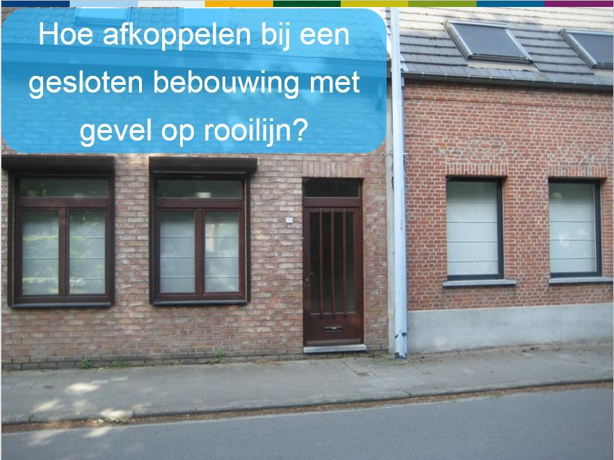 Hoe afkoppelen bij een gesloten