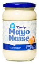 co nsu m e nte n b o n d TEST MAYONAISE Het vet van bestaat vooral uit de gezonde en onverzadigde soort DE UITBLINKERS ALBERT HEIJN ROMIGE MAYONAISE Prijs: 1,50 (650 ml) Testoordeel: 7,5 Een van de