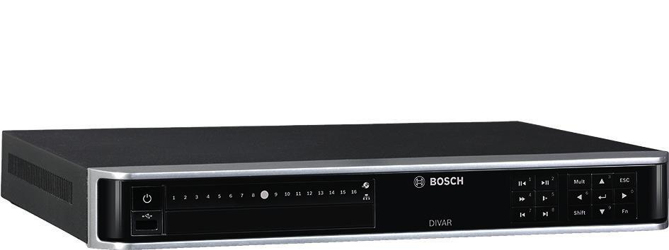 Video DIVAR network 2000 recorder DIVAR network 2000 recorder www.boschsecurity.nl APP H.