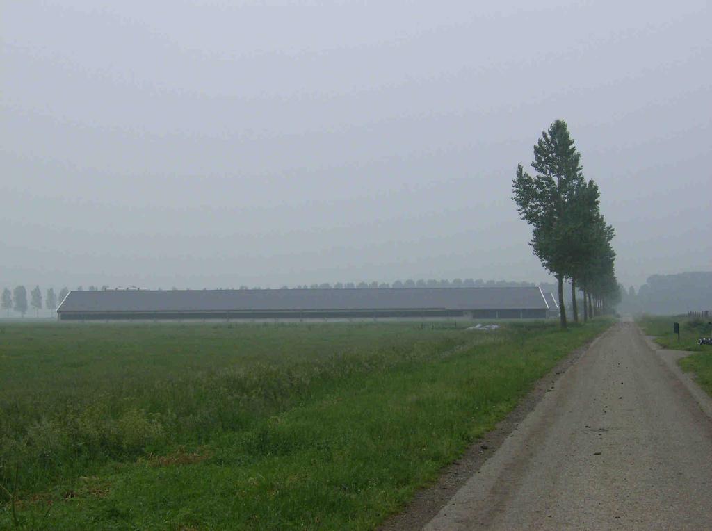 Quickscan Wet geurhinder en veehouderij Effect op bedrijven met vaste afstanden Extensieve bedrijven Met de vaste geurcontouren van de extensieve bedrijven met minder dan 1.