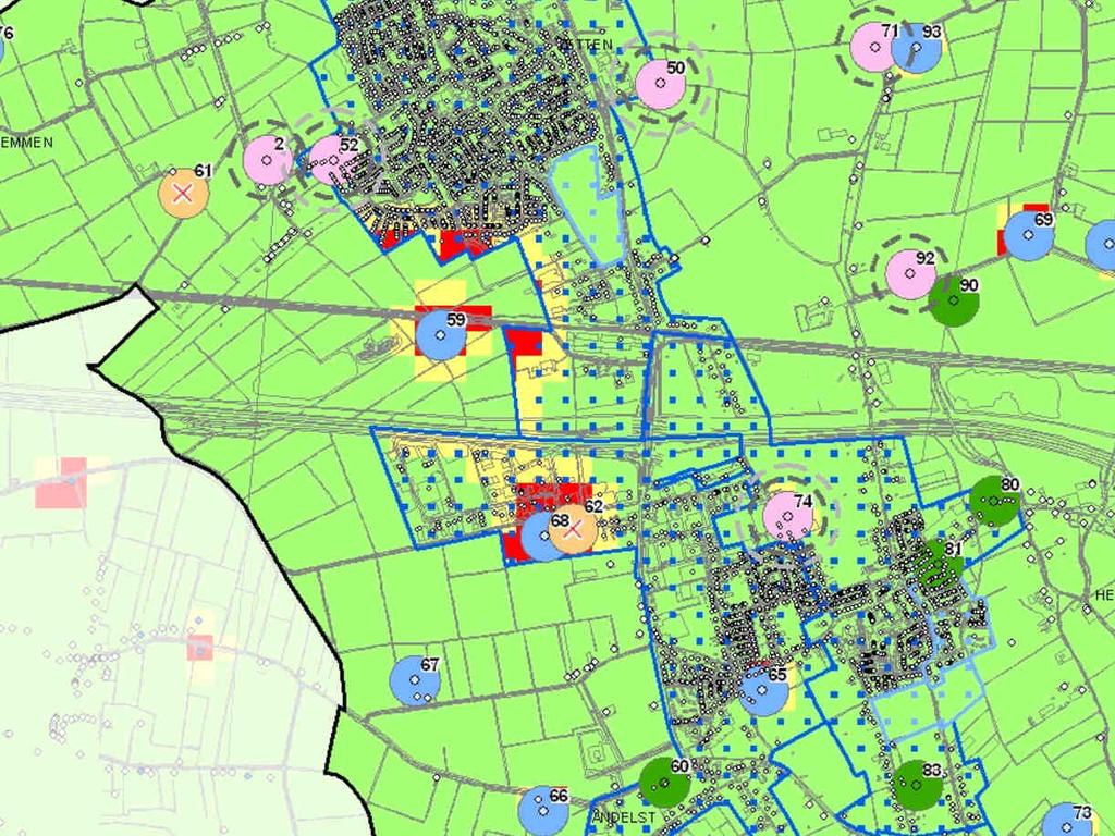 Quickscan Wet geurhinder en veehouderij Het gebied tussen Andelst en Zetten Aan de westkant van de gemeente Overbetuwe zijn de dorpen Andelst en Zetten gelegen.