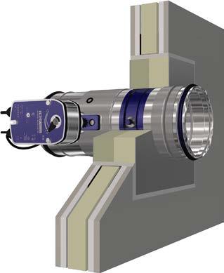 tussen twee brandkleppen Flexibele wanden met metalen profielen en bekleding aan beide zijden met Europese classificatie volgens EN 350- of vergelijkbare nationale classificatie Bekleding van gips of