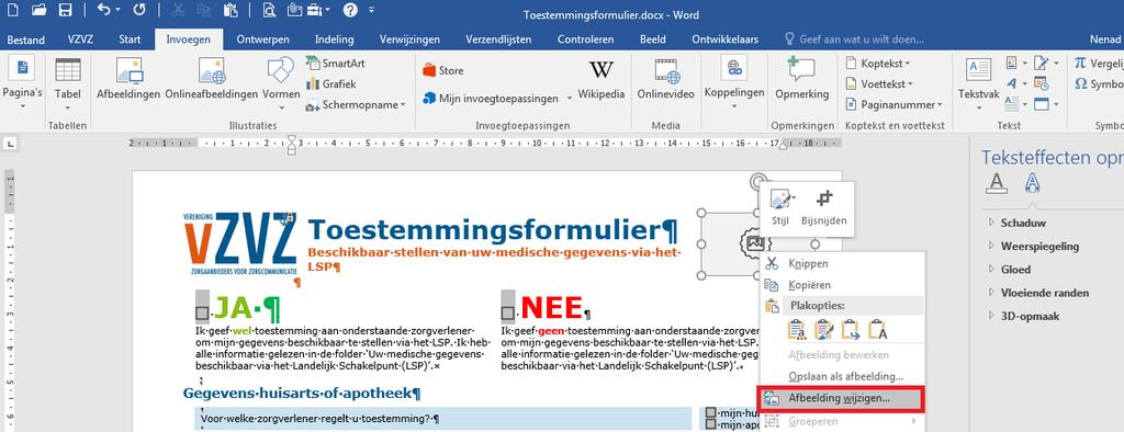 (In de uiteindelijke formulieren verdwijnt deze arcering weer!) 3) Genereer vanuit uw HIS / AIS een adresbestand van patiënten die u wilt aanschrijven voor het vragen van toestemming.