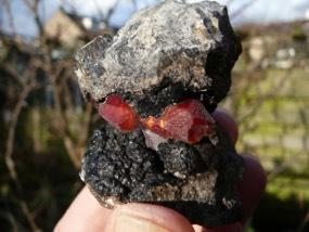 RHODOCHROSIET Het mineraal rhodochrosiet is een mangaan-carbonaat.het geelgrijze, bruine, maar meestal rozerode rhodochrosiet heeft een glasglans en een witte streepkleur.