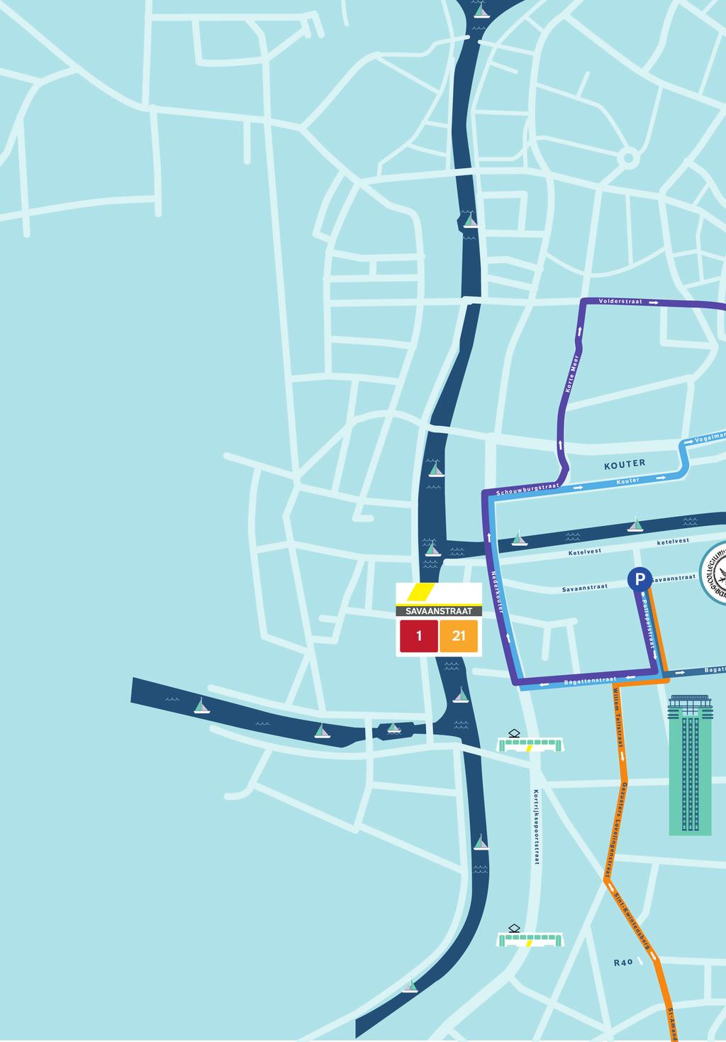 Met de auto tot aan de Savaanstraat Er verandert heel wat in de straten rondom onze gebouwen: rijrichtingen veranderen en uit sommige delen wordt de auto geweerd.