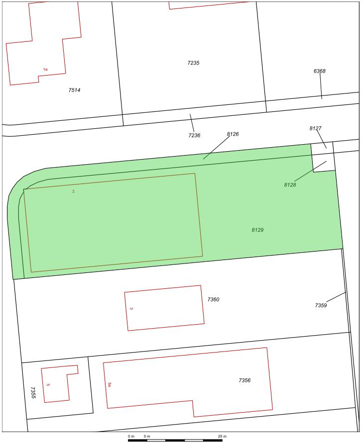 Kadastrale informatie De bedrijfshal met kantoorruimte, ondergrond en erf Produktieweg 2 (9601 MA)