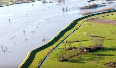 Het water komt dan tegen de hoofddijk aan te staan. Aangezien hoogwater meestal voorkomt in de winter, wordt de hoofddijk ook wel een winterdijk genoemd.