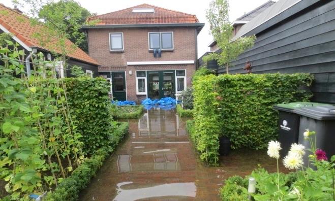 Ook in landelijke gebieden kan er wateroverlast optreden bij een enorme hoosbui of langdurige regen.