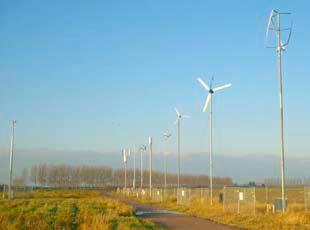 Miniturbines in bebouwd gebied In principe op/aan elk gebouw mogelijk, ook in ontwikkelgebieden.