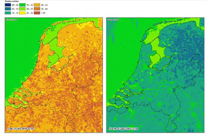 Wat is het Stedelijke Hitte-Eiland? (1) Wat is het Stedelijke Hitte-Eiland? (2) Wat zijn de oorzaken: 1. Thermische eigenschappen van de bouwmaterialen; 2.