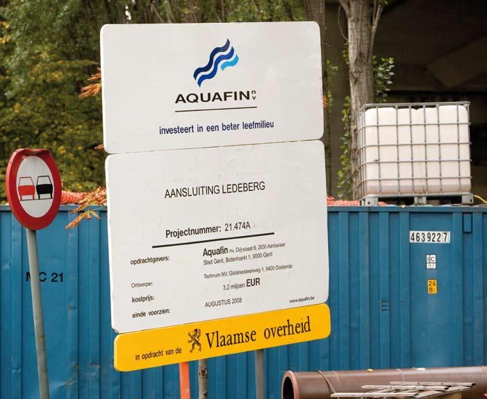 Aquafin en partners werken hard aan hinderbeperking Als bouwheer van grote rioleringsstelsels en waterzuiveringsinstallaties veroorzaakt Aquafin tegen wil en dank hinder voor omwonenden en handelaars.