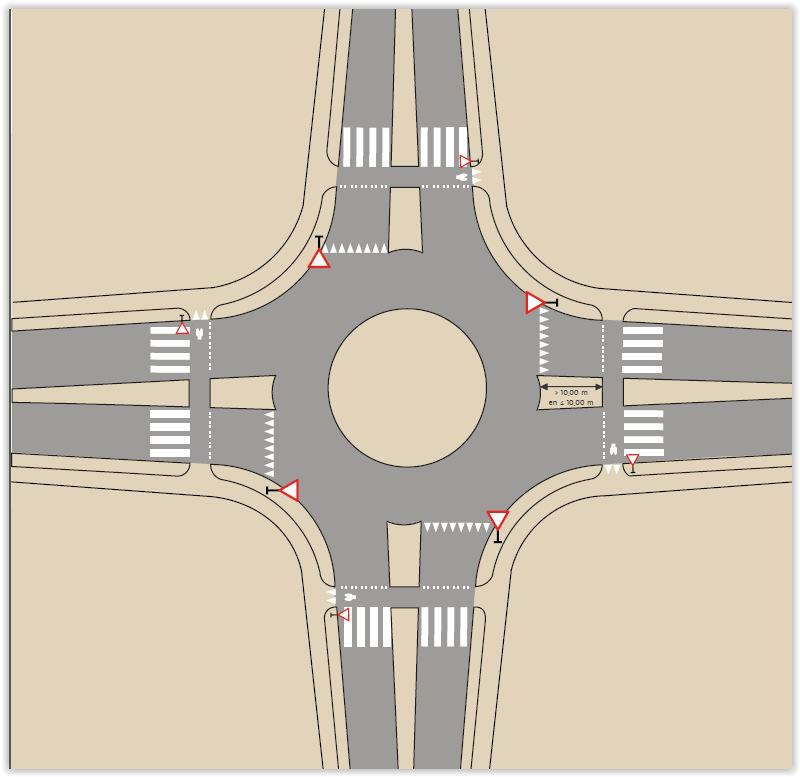 9) Fietsers uit de voorrang vlak naast aanwezige