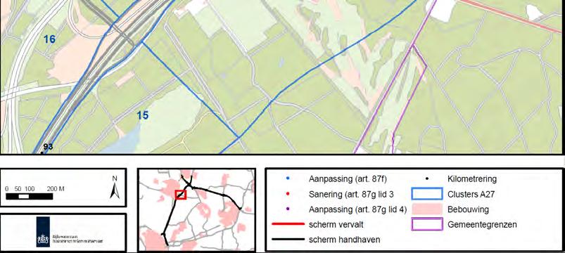 14 Saneringswoningen en aanpassingssituaties langs A27 Cronebos (cluster 17) Maatregelen vanwege sanering In dit cluster is geen sprake van niet afgehandelde saneringssituaties.