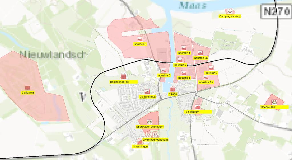 Vlaknaam pers/ha Functie Toelichting Industrie 7 40 dag 8 nacht continu Aangeleverd door Provincie.