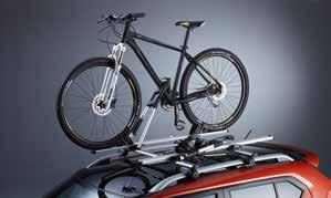 4 FIETSENDRAGER GIRO AF 2 Voor het vervoer van volledige fietsen, één set voor één fiets, vergrendelbaar Eigen gewicht: 2,9 kg