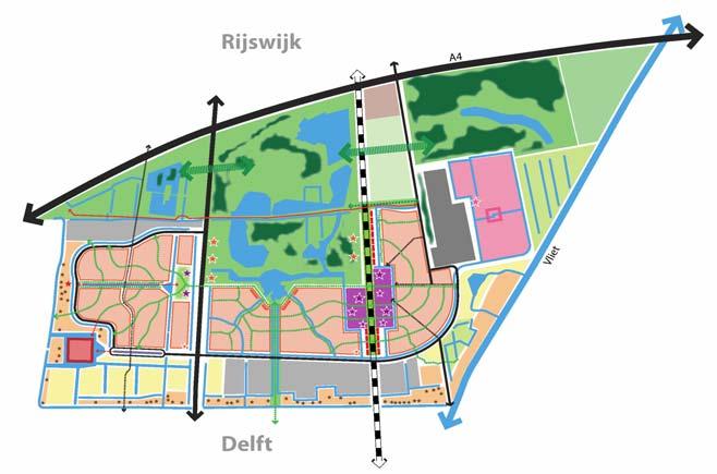 5 2 Beschrijving plangebied 21 Het plan RijswijkBuiten Rijswijk-Zuid, een gebied van 240 hectare, fungeert in de huidige situatie als bufferzone tussen Rijswijk en Delft Het gebied kenmerkt zich door