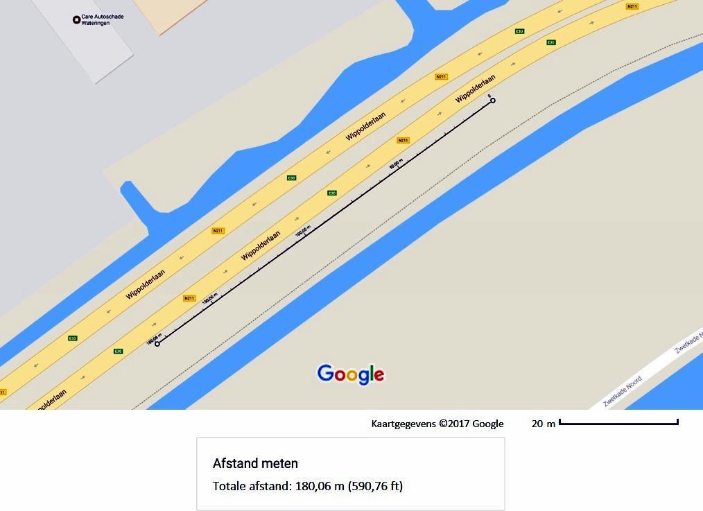 N222 volgens de verkeersvariant van de provincie. Bijlage 2.