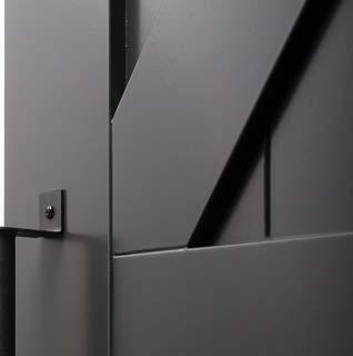Schuifdeursysteem Profilering Zwart schuifdeursysteem met een stoere Deze deuren